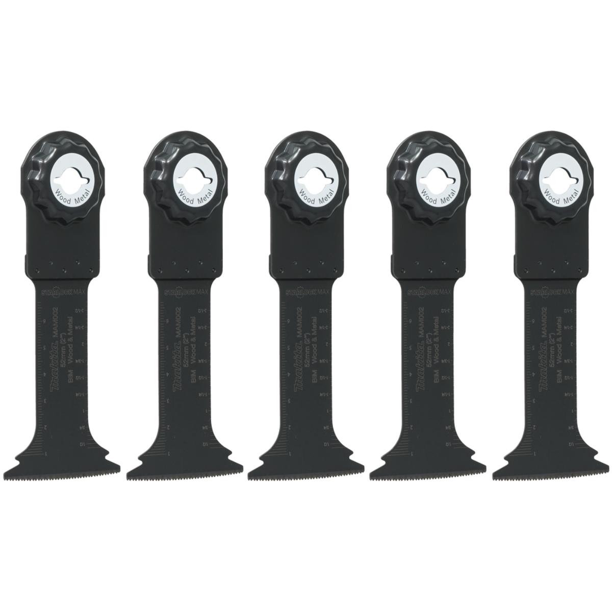 Makita Tauchsägeblatt BiM, MAM002 - 52x70 mm - 1,4 mm für Metal und Holz, 5 Stück