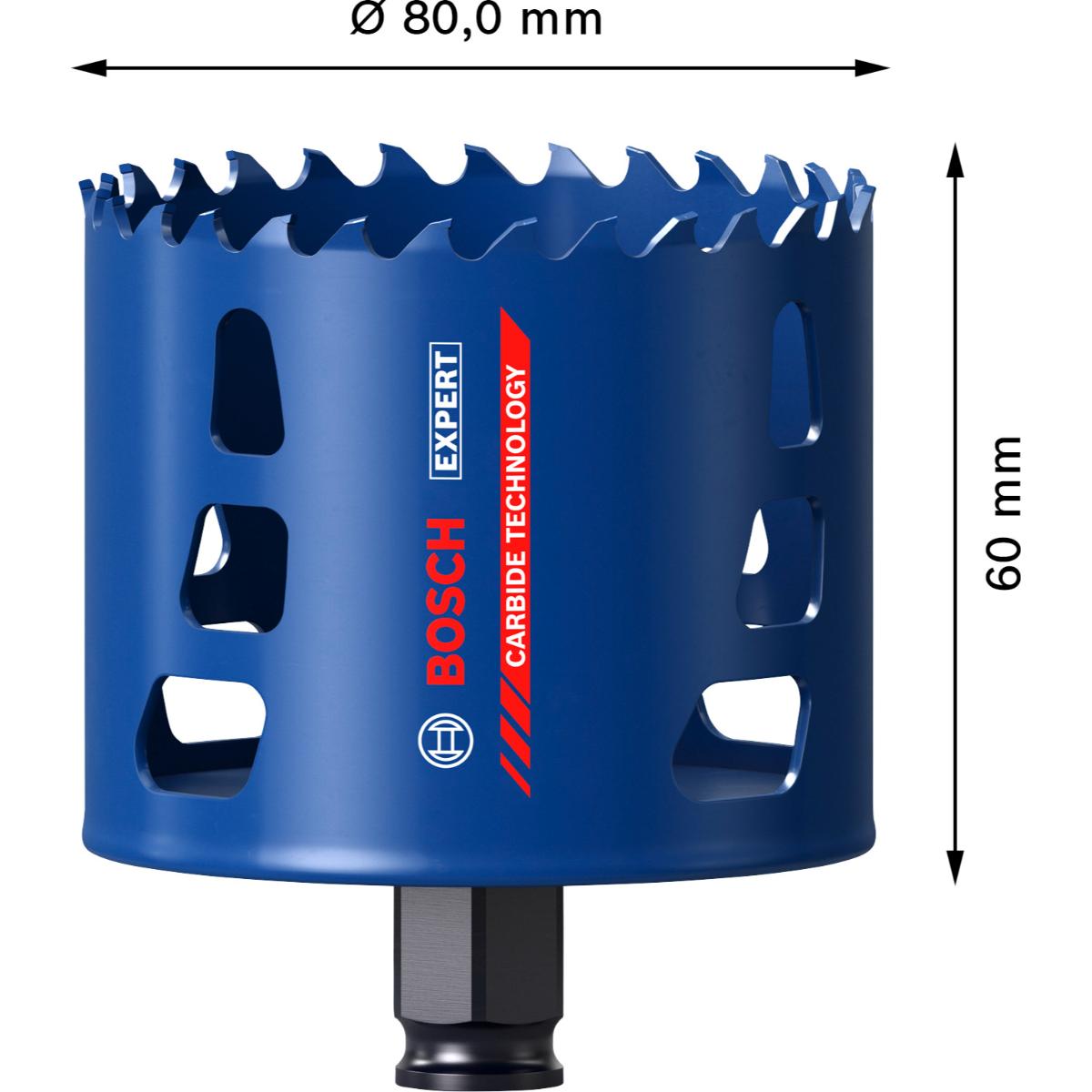 Bosch EXPERT Multi Material Power Change Plus-Lochsäge, 80 x 60 mm