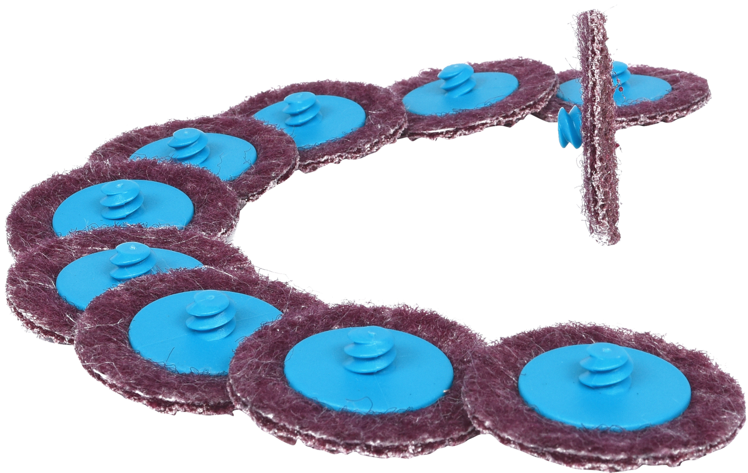 KS Tools Ersatz-Schleifpads, Ø50mm, 10er Pack Sandpapier