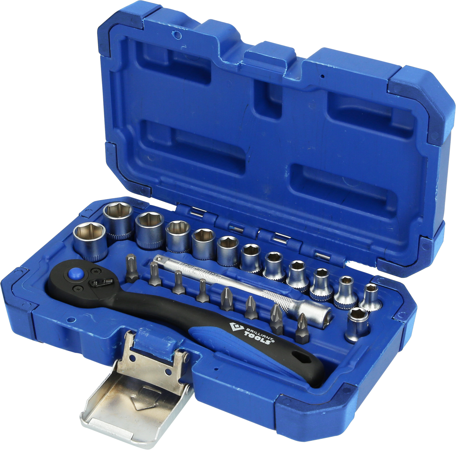 Brilliant Tools 1/4" Steckschlüssel-Satz, 23-tlg - BT020023