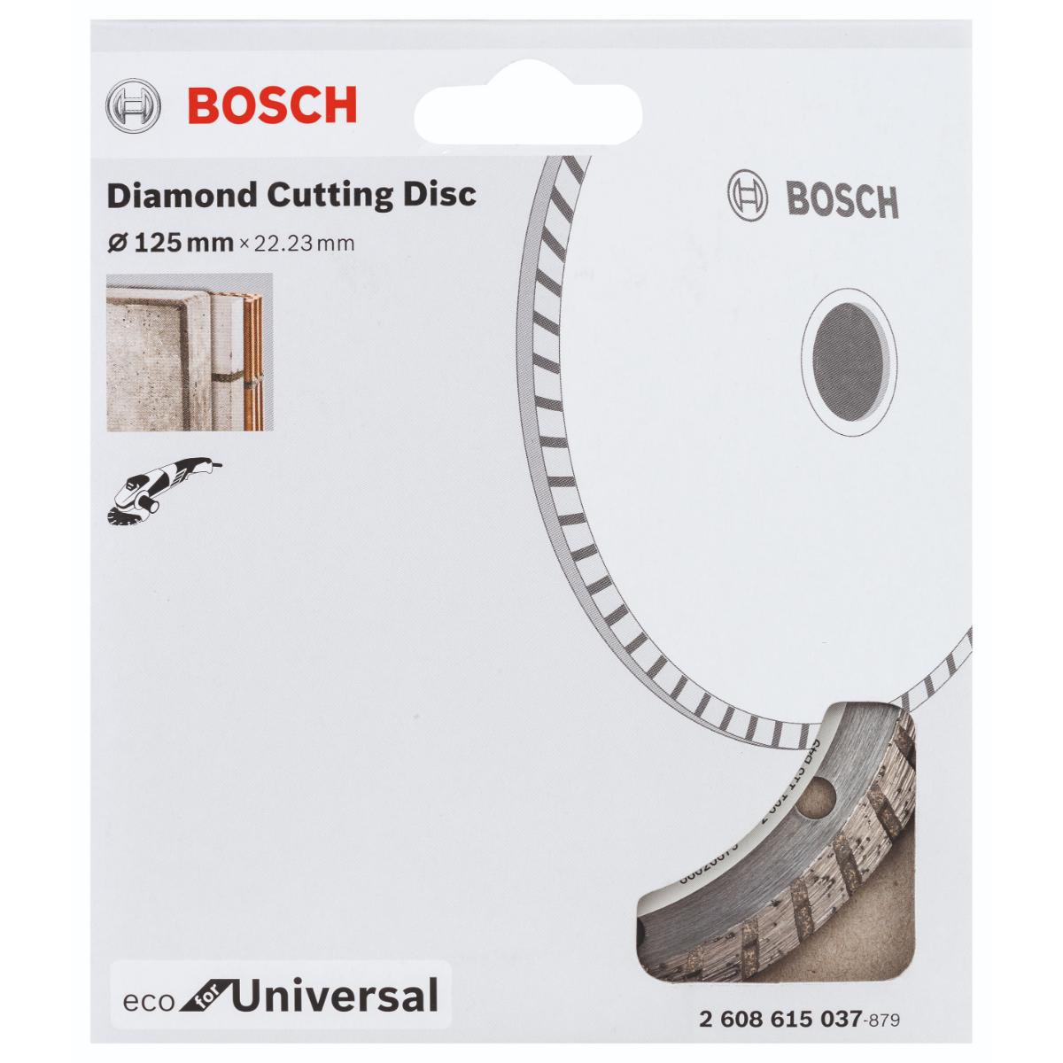 Bosch Diamanttrennscheibe Turbo Eco For Universal, 115 mm