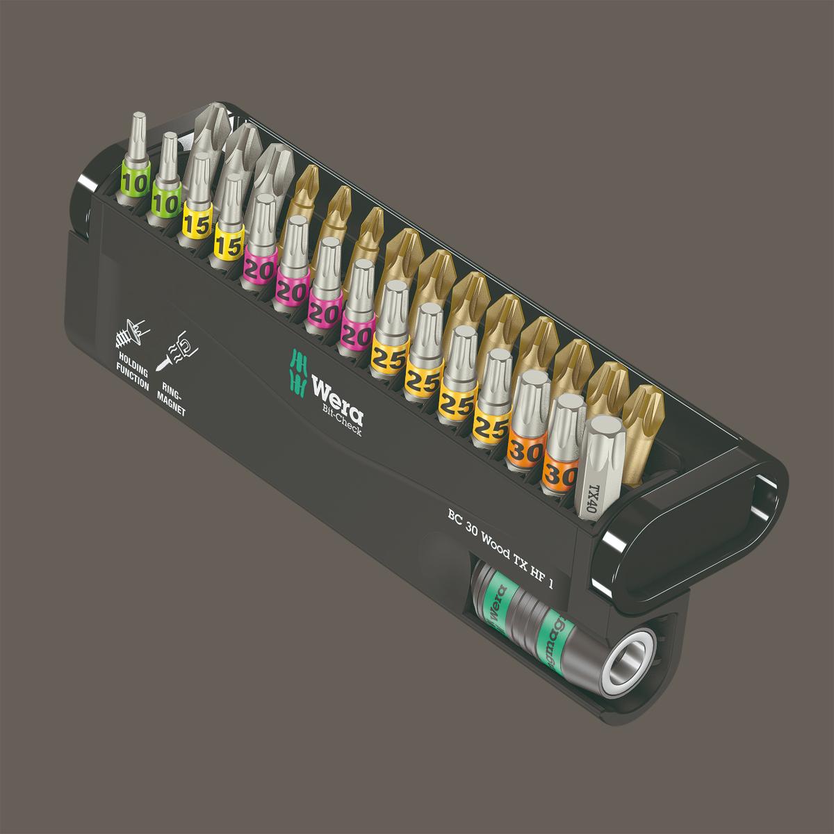 Wera Bit-Check Wood TORX HF 1 SB, 30-teilig