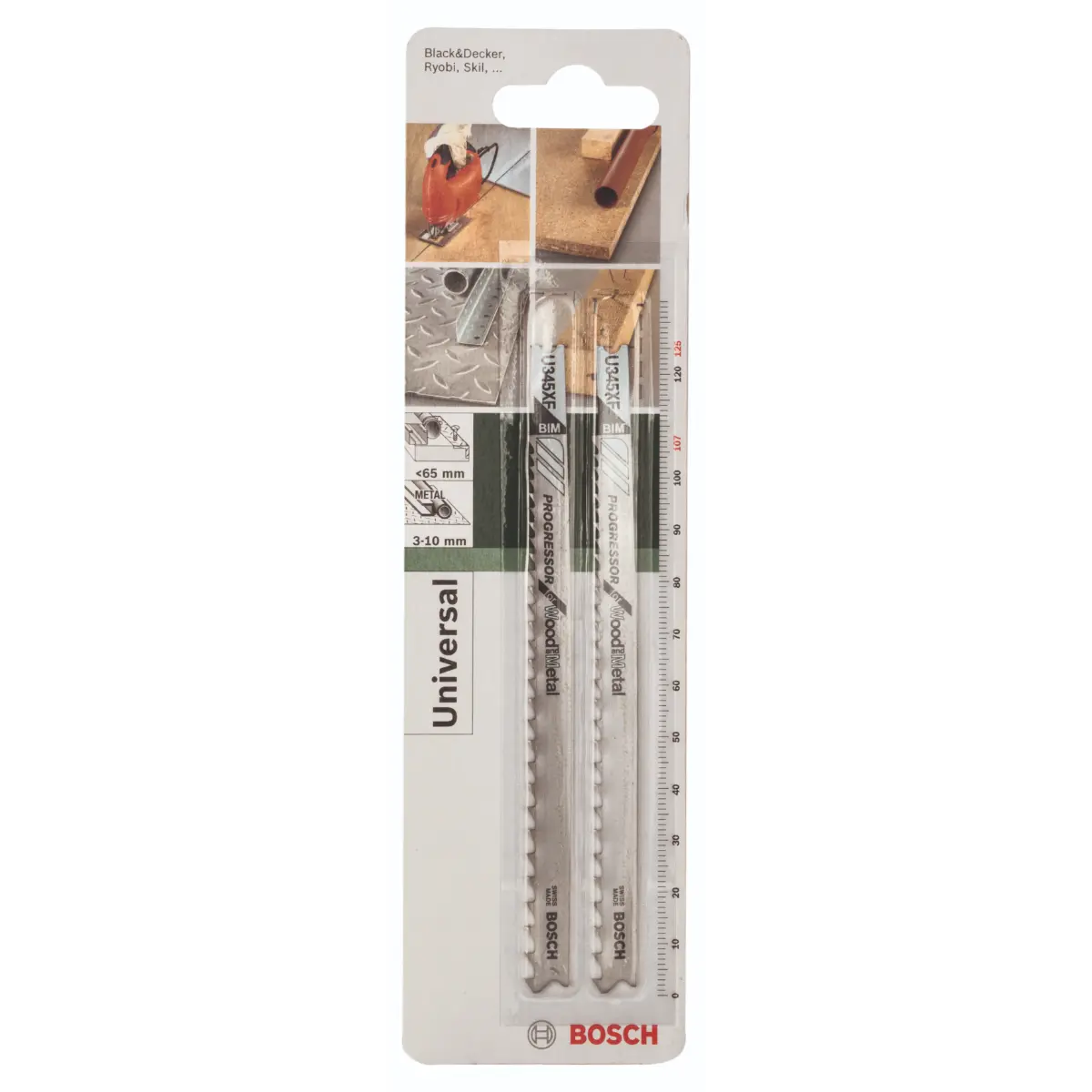 Bosch Stichsägeblatt U 345 XF Progressor for Wood and Metal