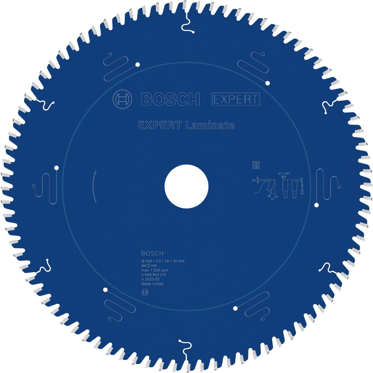 Bosch EXPERT Laminat Kreissägeblatt, 254x30 mm, Z84