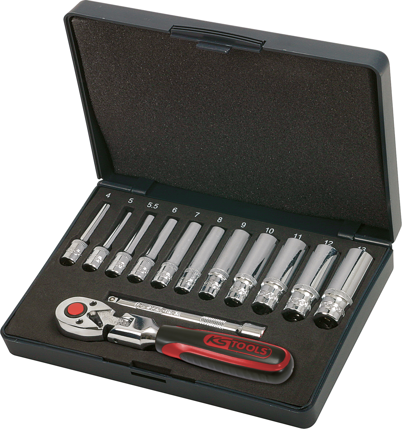 KS Tools 1/4" CHROMEplus Steckschlüssel-Satz, 13-tlg