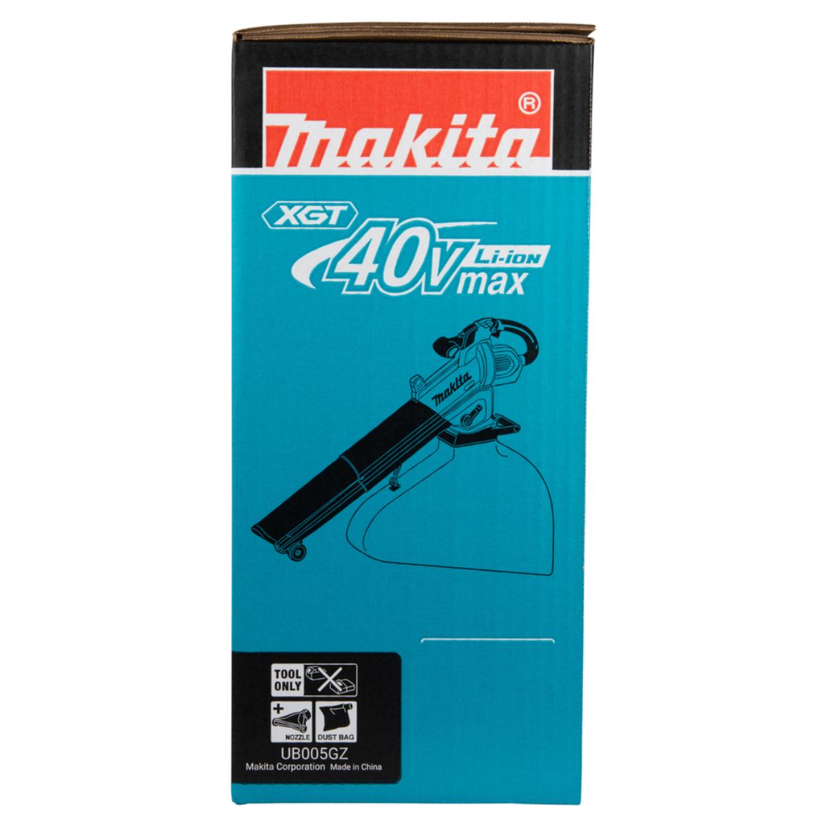Makita Akku-Laubbläser und -sauger XGT 40V max. 87 m/s 408 m³/h - UB005GZ