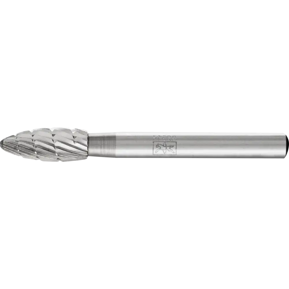 PFERD TOOLS HSS Frässtift Flammenform B Z 3 universal mittel fein Spanbrecher