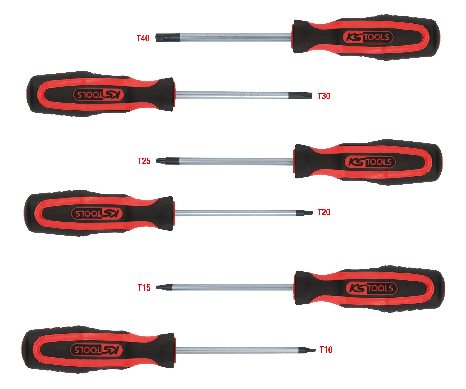KS Tools ERGOTORQUEplus Schraubendreher-Satz, 6-tlg, Torx