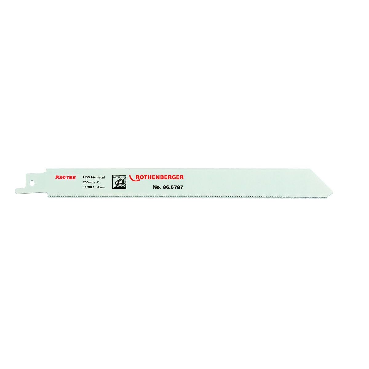 Rothenberger Universal-Sägeblatt, 200x20x0,9, ZpZ 18, HSS Bi-Metall, 5 Stück
