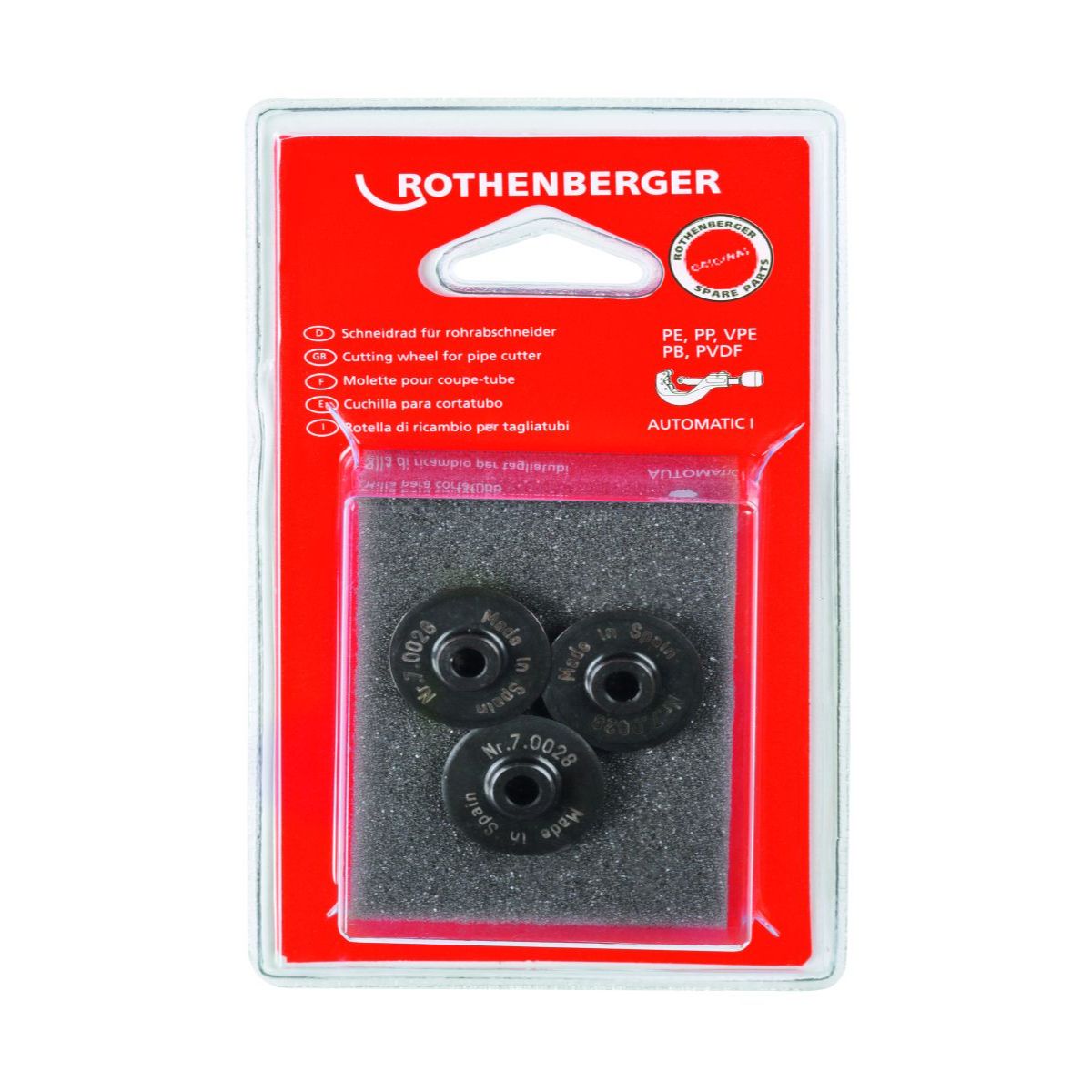 Rothenberger Schneidrad für TC 42 PRO PVC, 3 Stück