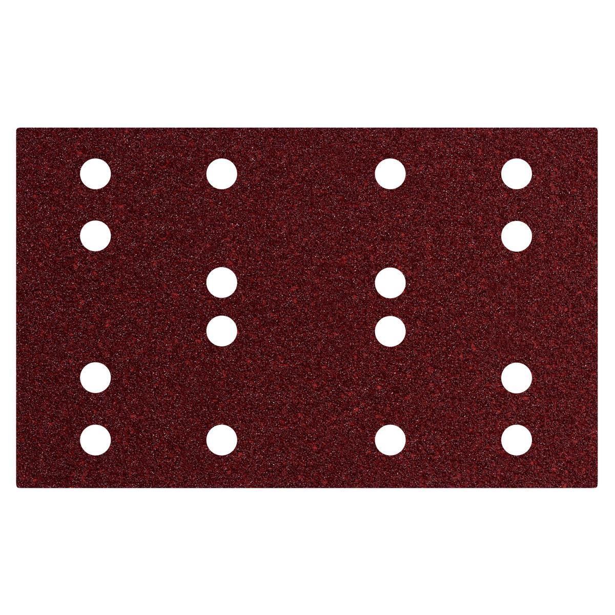 Metabo Haftschleifblätter 80 x 133 mm 16 Löcher, mit Kletthaftung für Furniere, Vollholz, Polyester,
