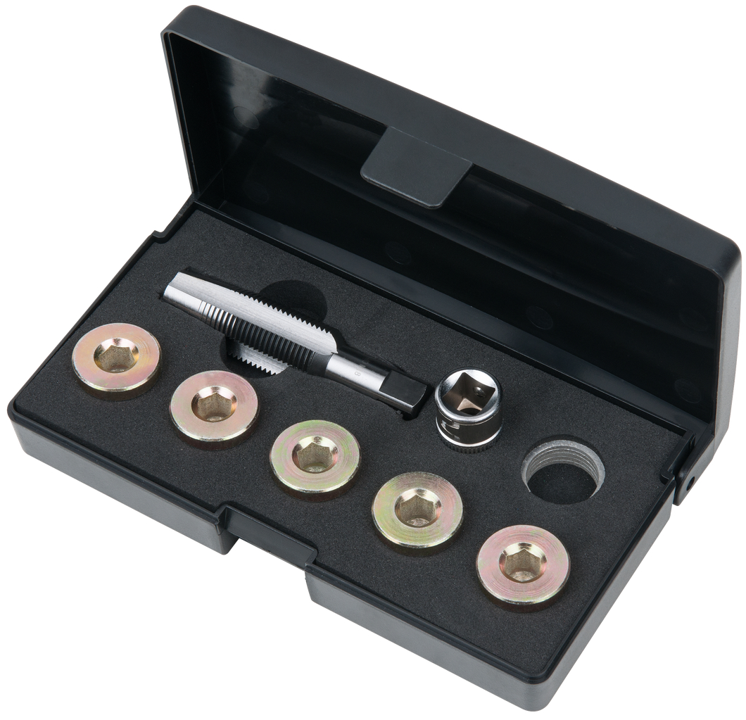KS Tools Ölablassschrauben-Gewindereparatur-Satz, 12-tlg M18 x 1,5