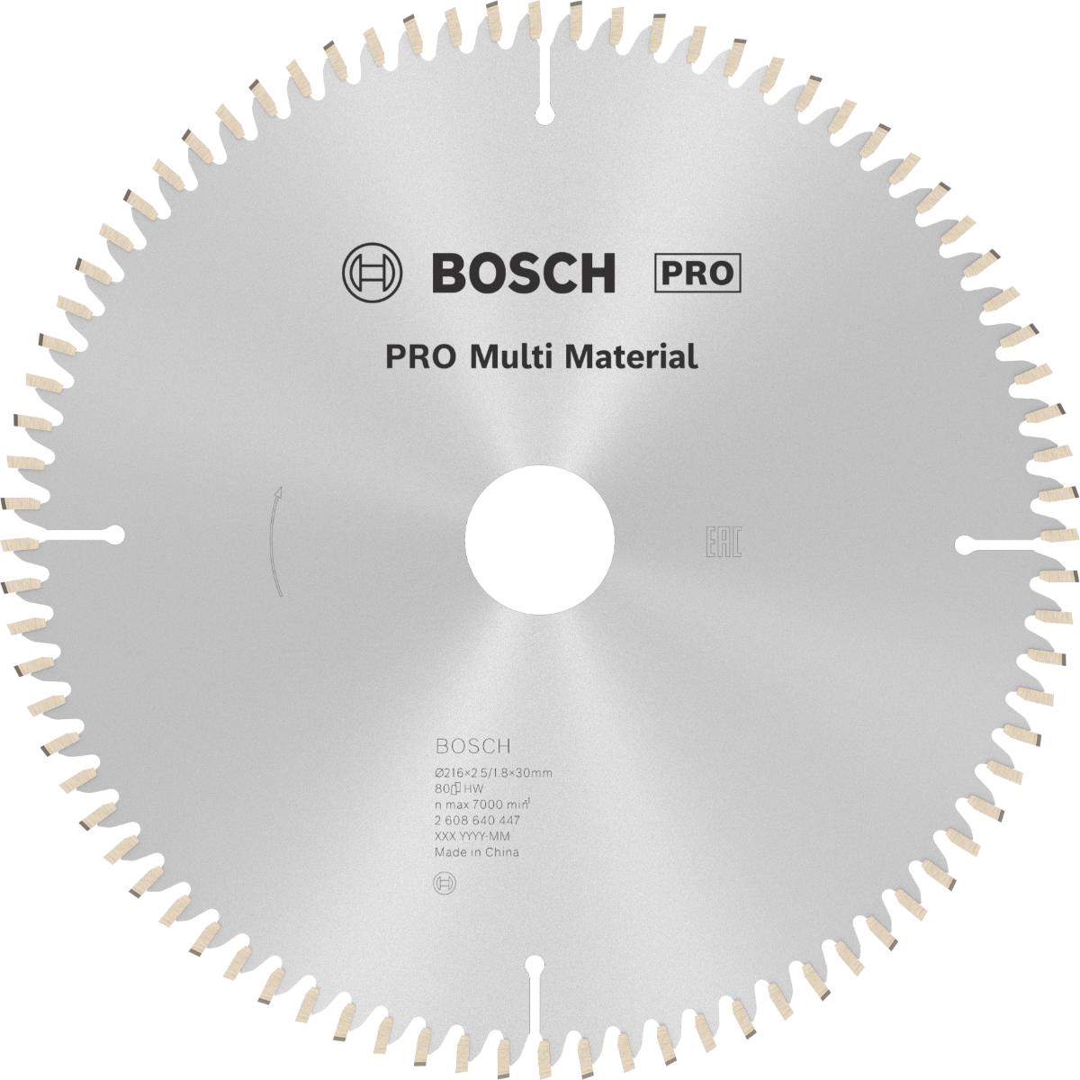 Bosch PRO Kreissägeblatt Multi Material für Kapp- und Gehrungssägen