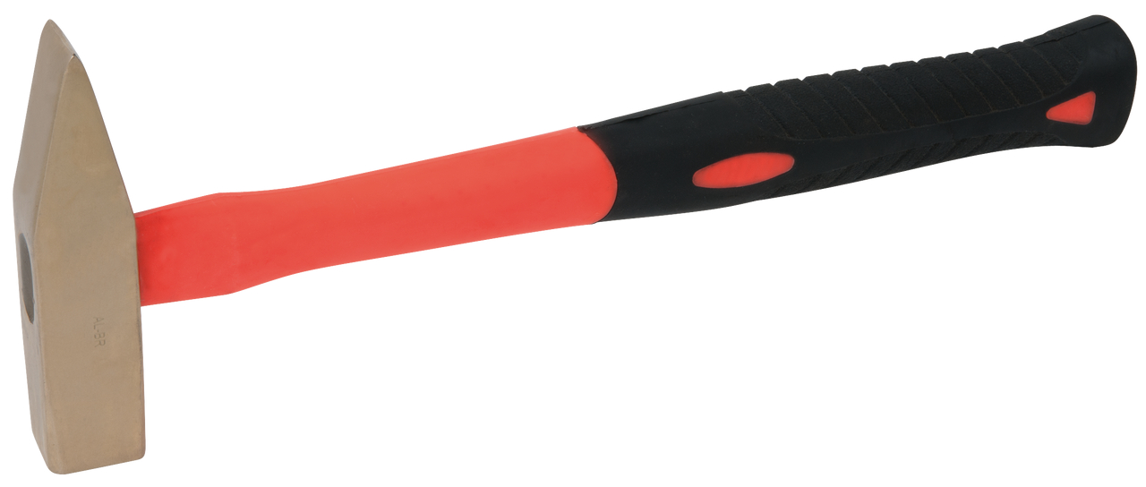 KS Tools BRONZEplus Schlosserhammer, mit Fiberglasstiel