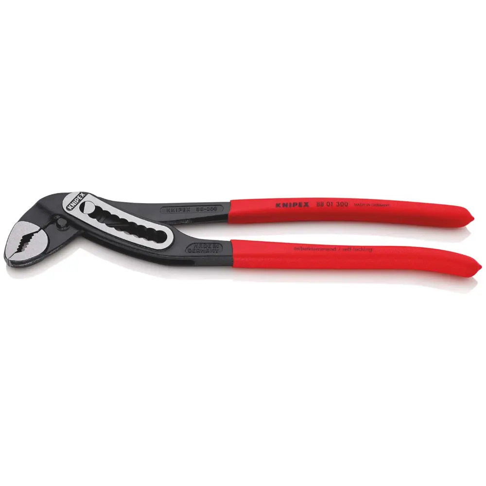 KNIPEX Alligator Wasserpumpenzange mit rutschhemmendem Kunststoff schwarz atramentiert 300 mm