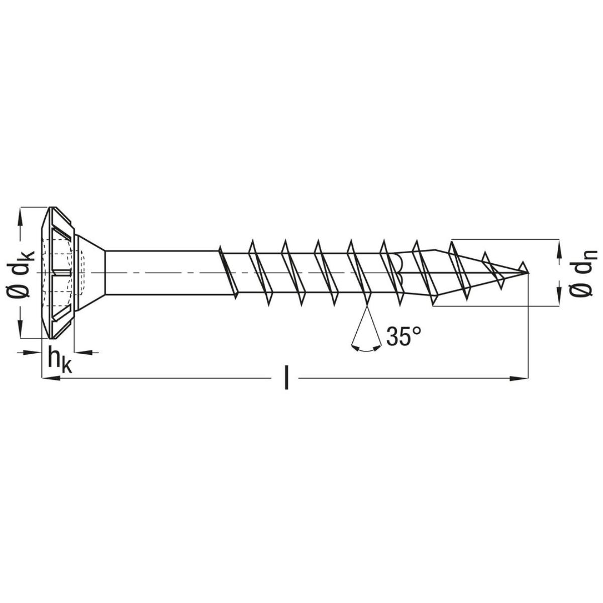 SPAX FEX-H BR T-STAR PLUS T15 TEILGEWINDE WIROX 1000 Stück