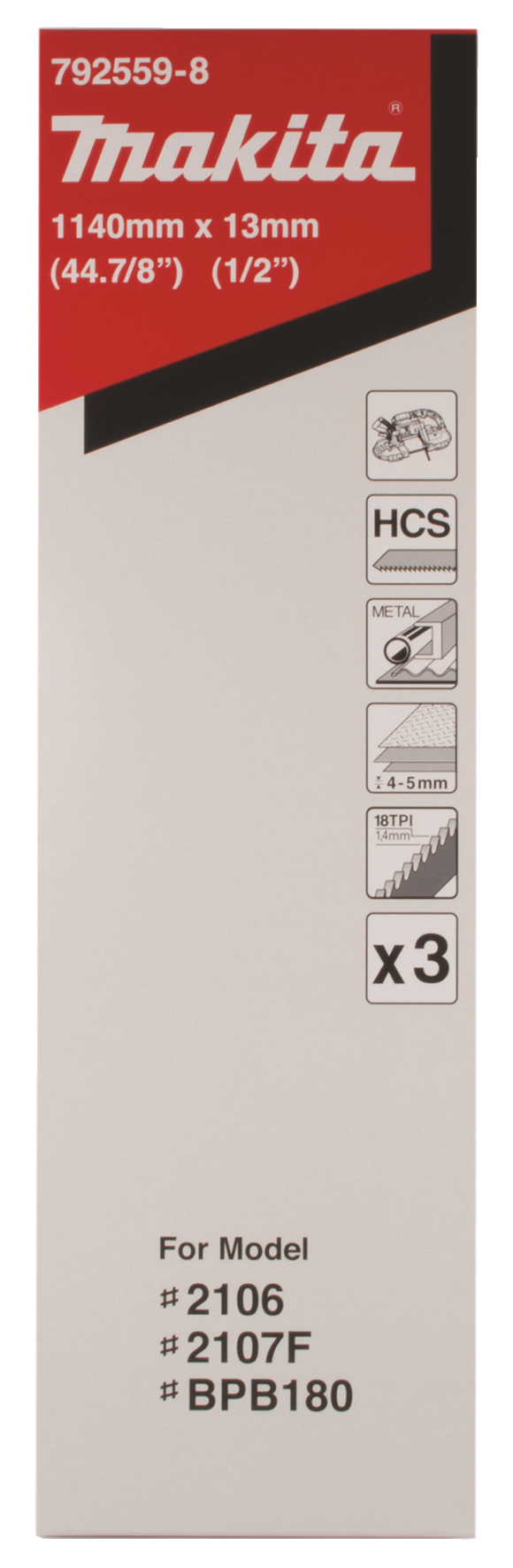Makita Bandsägeblatt 18Z" - 792559-8