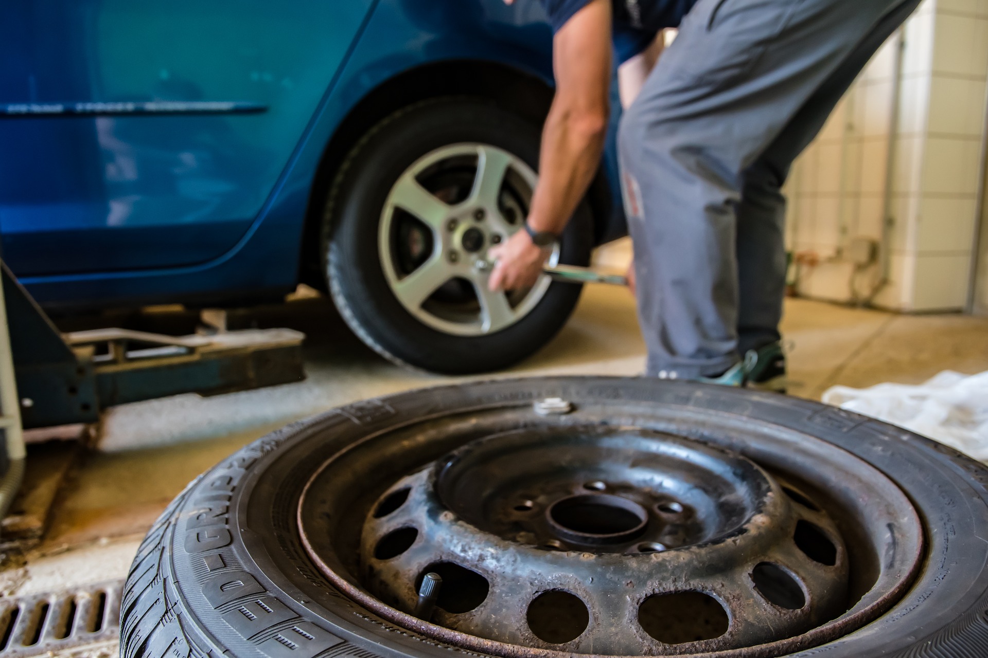 auto, reifen, werkstatt, montage, fahrzeug