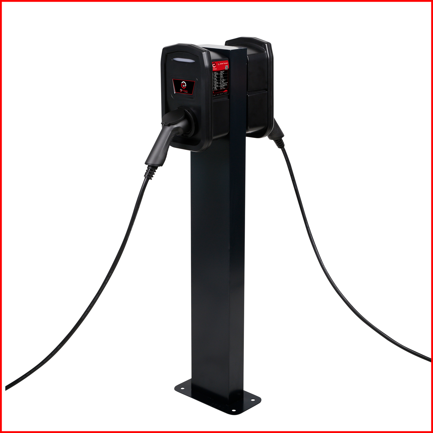 efuturo Standsäule für zwei Wallboxen, grau