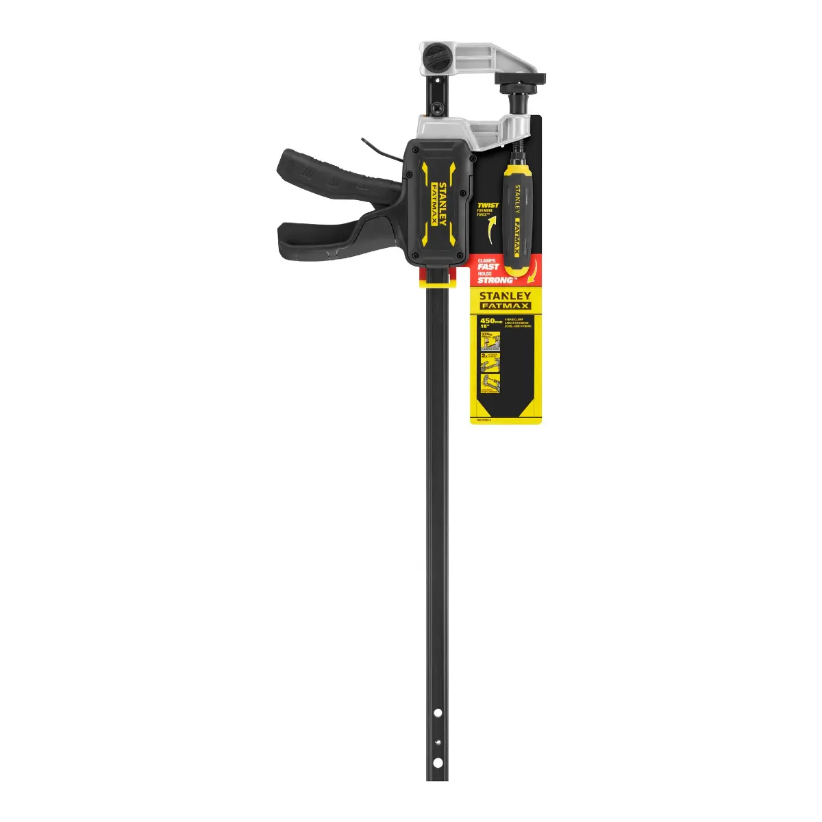 STANLEY FATMAX Einhandzwinge mit Schraubgriff Hybrid 450mm