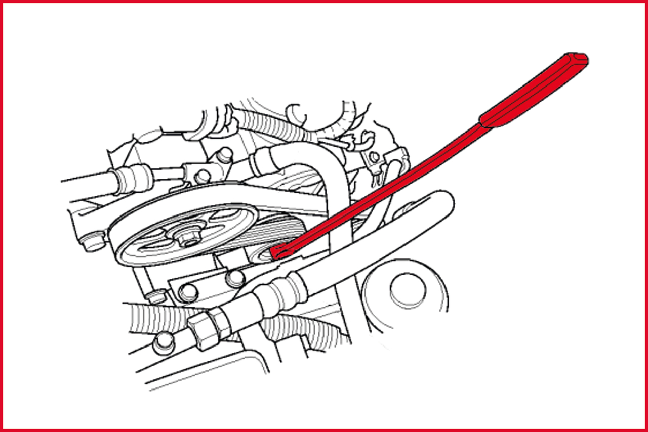 KS Tools Riemenscheiben-Schlüssel für Mercedes 8,0 mm