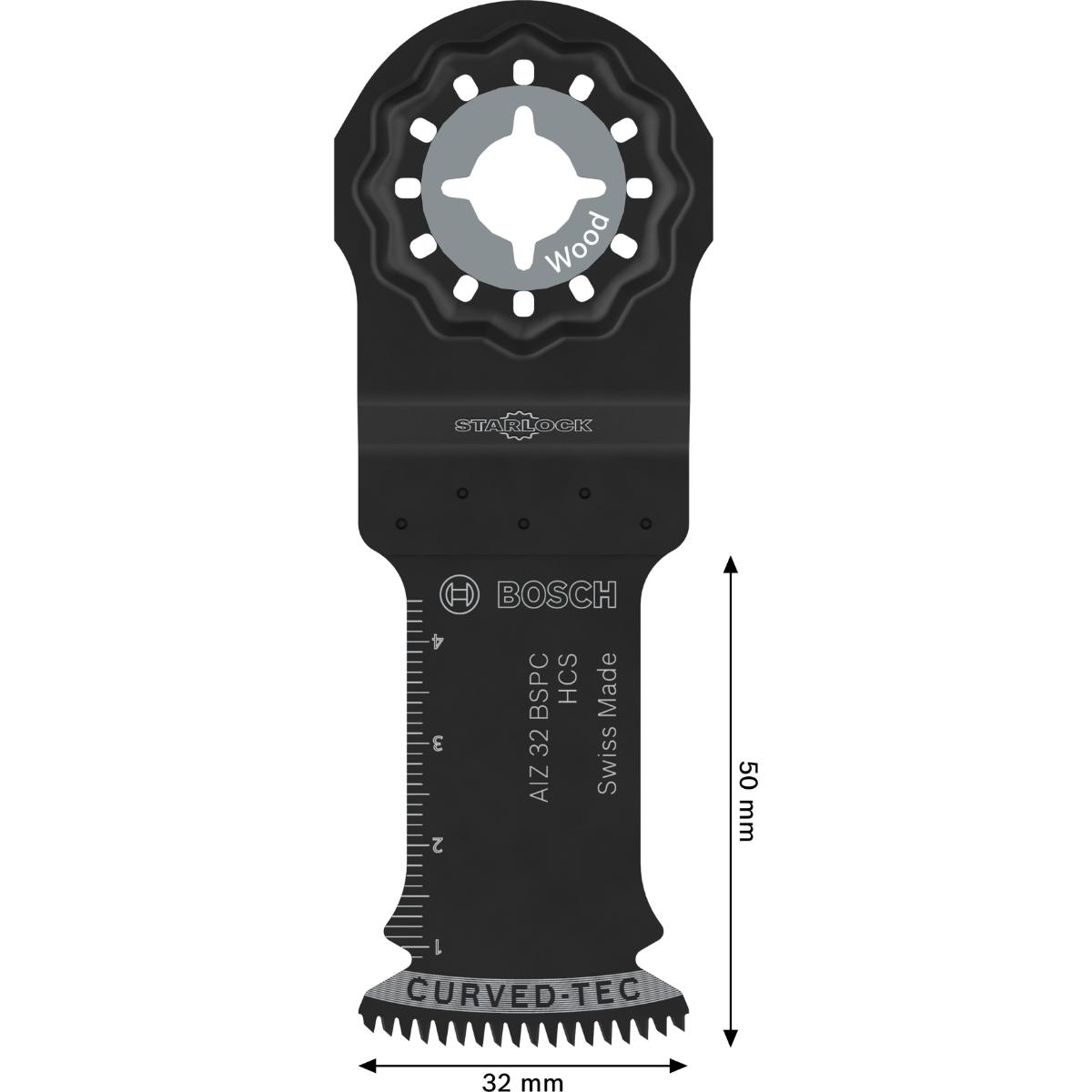 Bosch AIZ 32 BSPC Holz Tauchsägeblatt, Starlock, 32 x 50 mm, TU25, Min. Menge 25