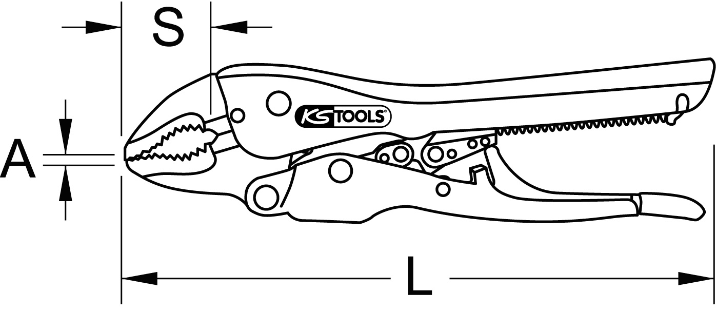 KS Tools Gripzange GRIP Xtreme