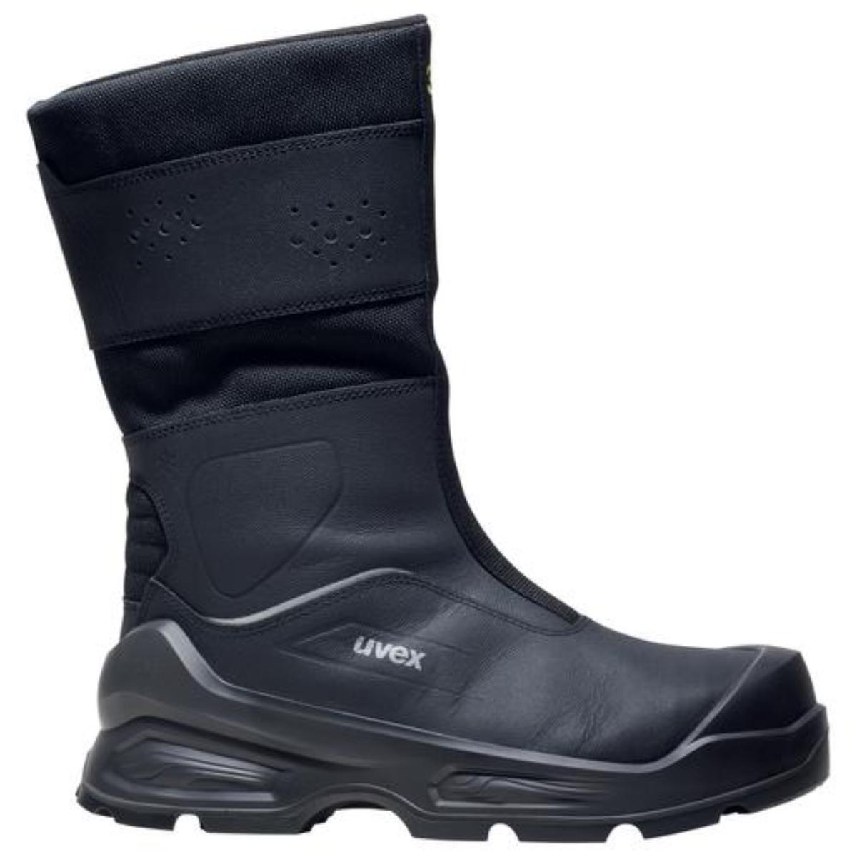 uvex 3 Sicherheitsschuh Reißverschlussstiefel S3L, schwarz