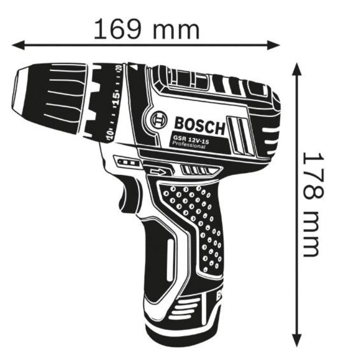 Bosch Akku-Bohrschrauber GSR 12V-15