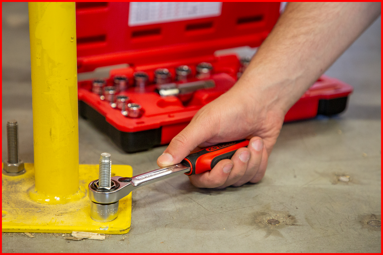 KS Tools 3/8"+1/2" TRIPLEplus Durchgangs-Steckschlüssel-Satz, 17-tlg