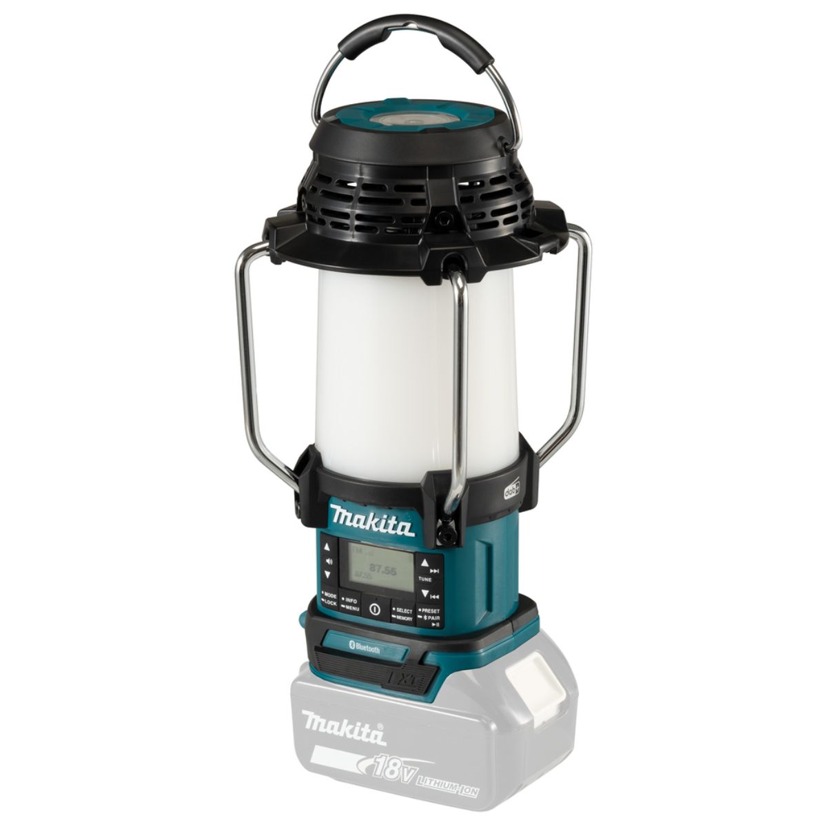 Makita Akku-Radio FM/DAB+ mit Laterne LXT 18V (ohne Akku, ohne Ladegerät) - DMR056
