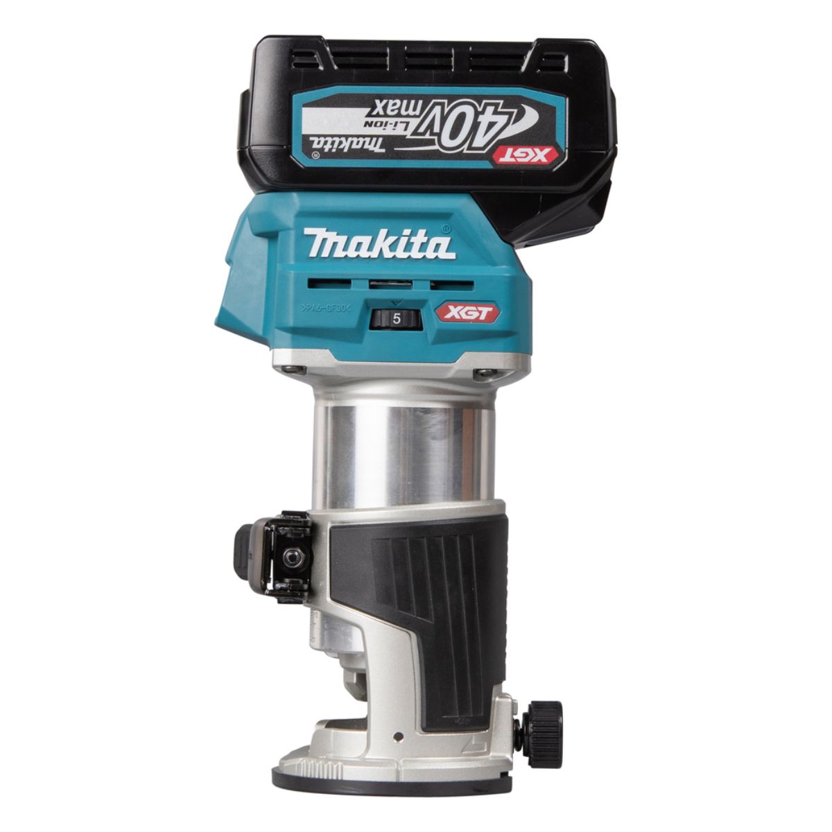 Makita Akku-Multifunktionsfräse 40V max. / 4,0 Ah, 2 Akkus + Ladegerät im MAKPAC RT001GM205