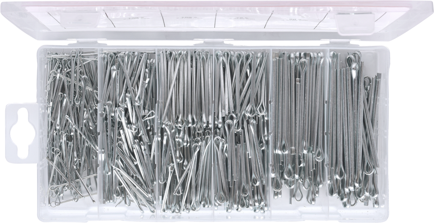 KS Tools Sortiment Splinte, 1,6x25,4mm-4,0x63,5mm, 555-tlg