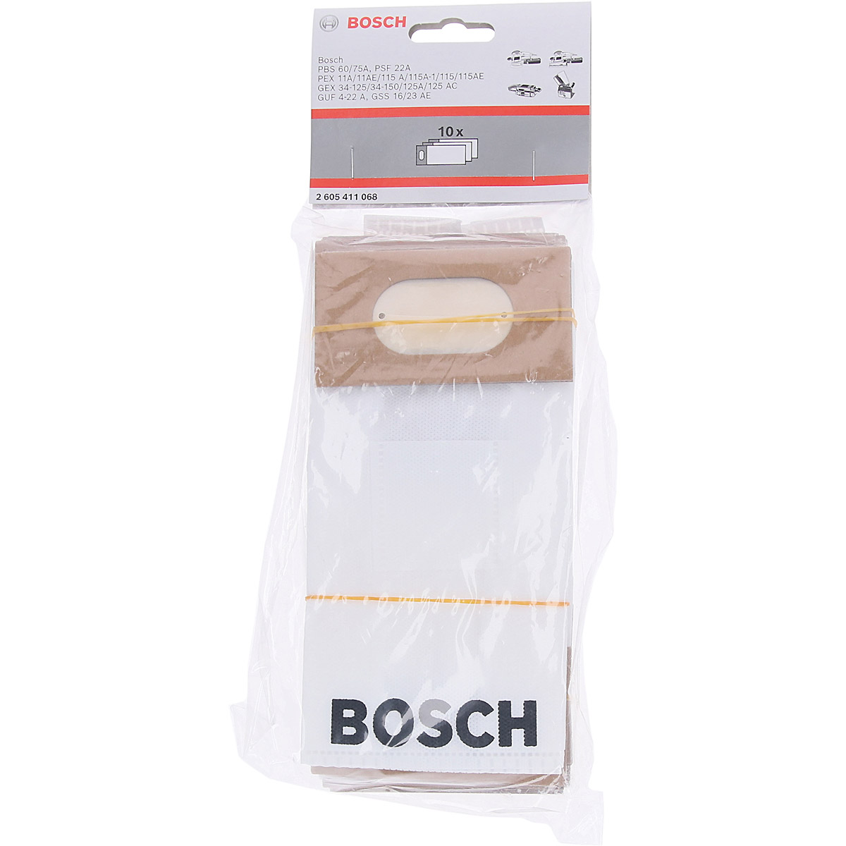 Bosch Staubbeutel für PEX 11 A/11 AE/115 A/115 A-1/115/115 AE, GEX 34-125/34-150/125A/125AC, GSS 16/