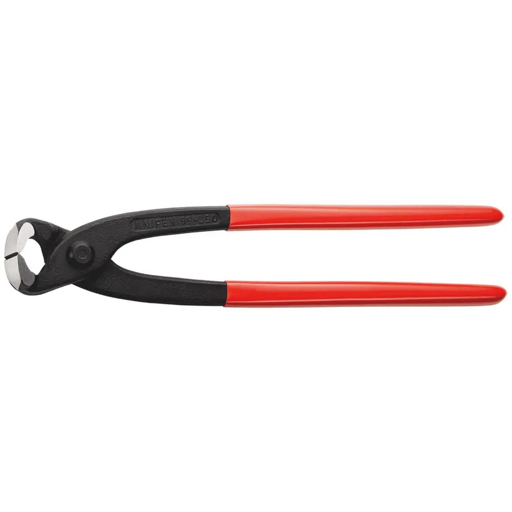 KNIPEX Monierzange (Rabitz- oder Flechterzange) mit Kunststoff überzogen schwarz atramentiert 250 mm