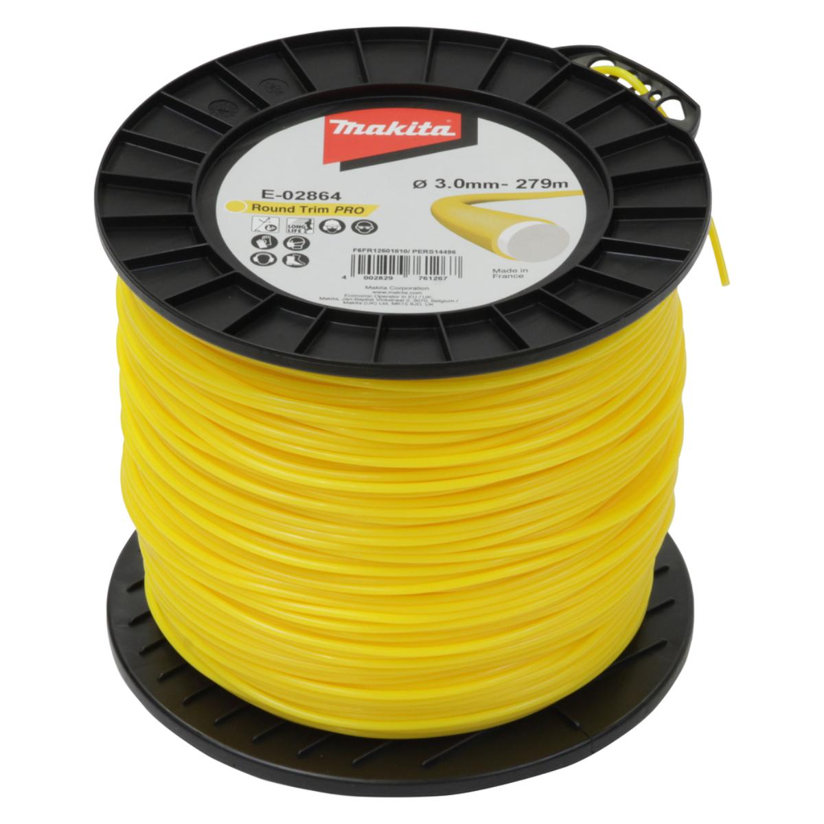 Makita Mähfaden Round Trim PRO, Ø 3,0 mm, 279 m, verstärkt, Longlife