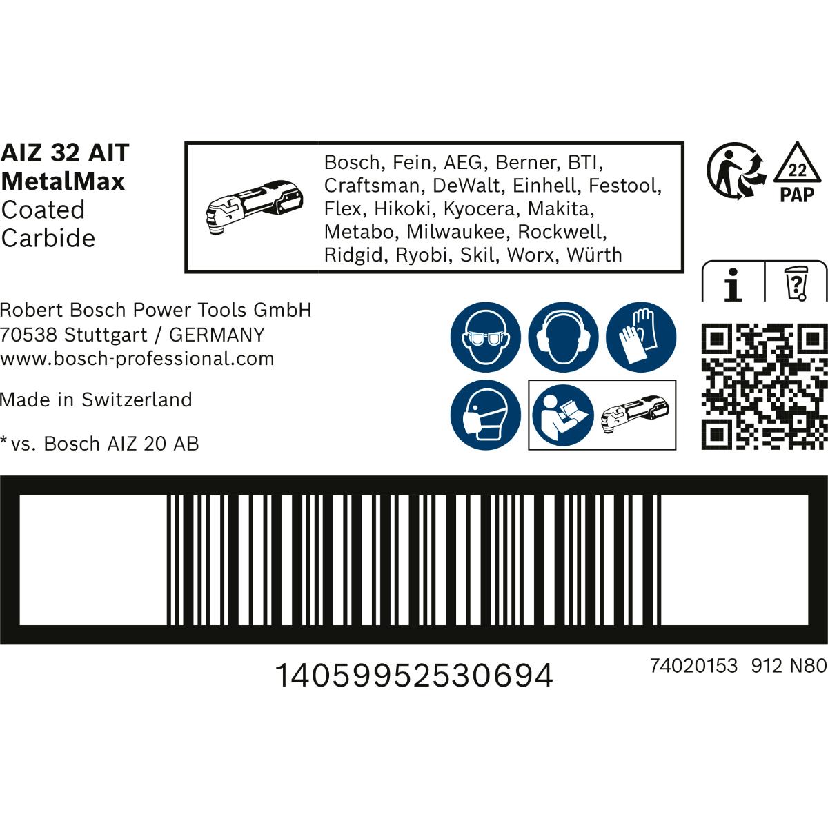 Bosch EXPERT Tauchsägeblatt Metal AIZ32AIT 1St EXPE B