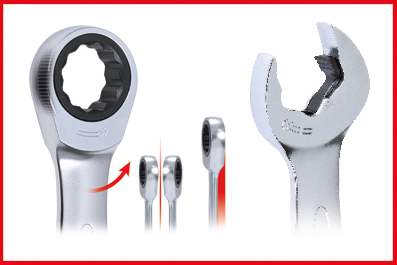 KS Tools DUO GEARplus® Ratschenringmaulschlüssel-Satz mit Maul-Ratschenfunktion, 5-tlg