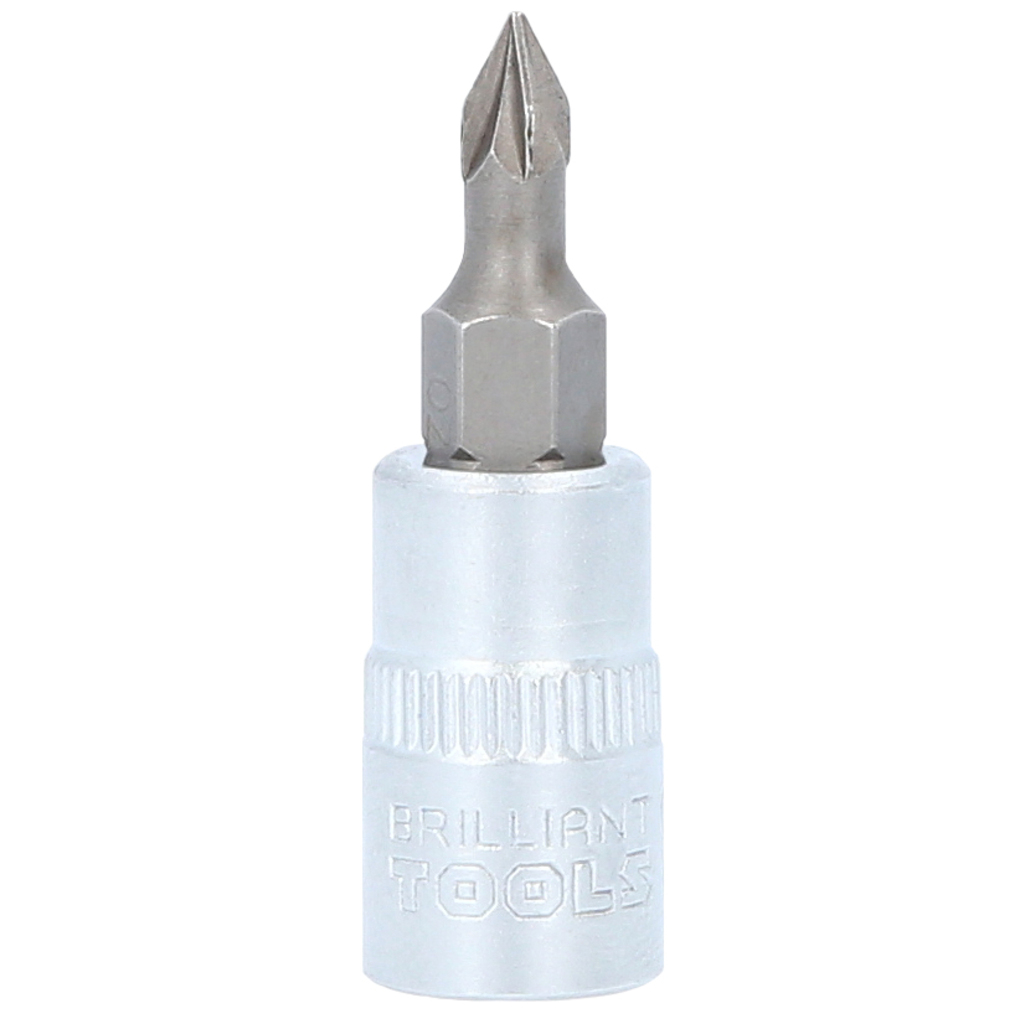 Brilliant Tools 1/4" PZ Kreuzschlitz Bit-Stecknuss