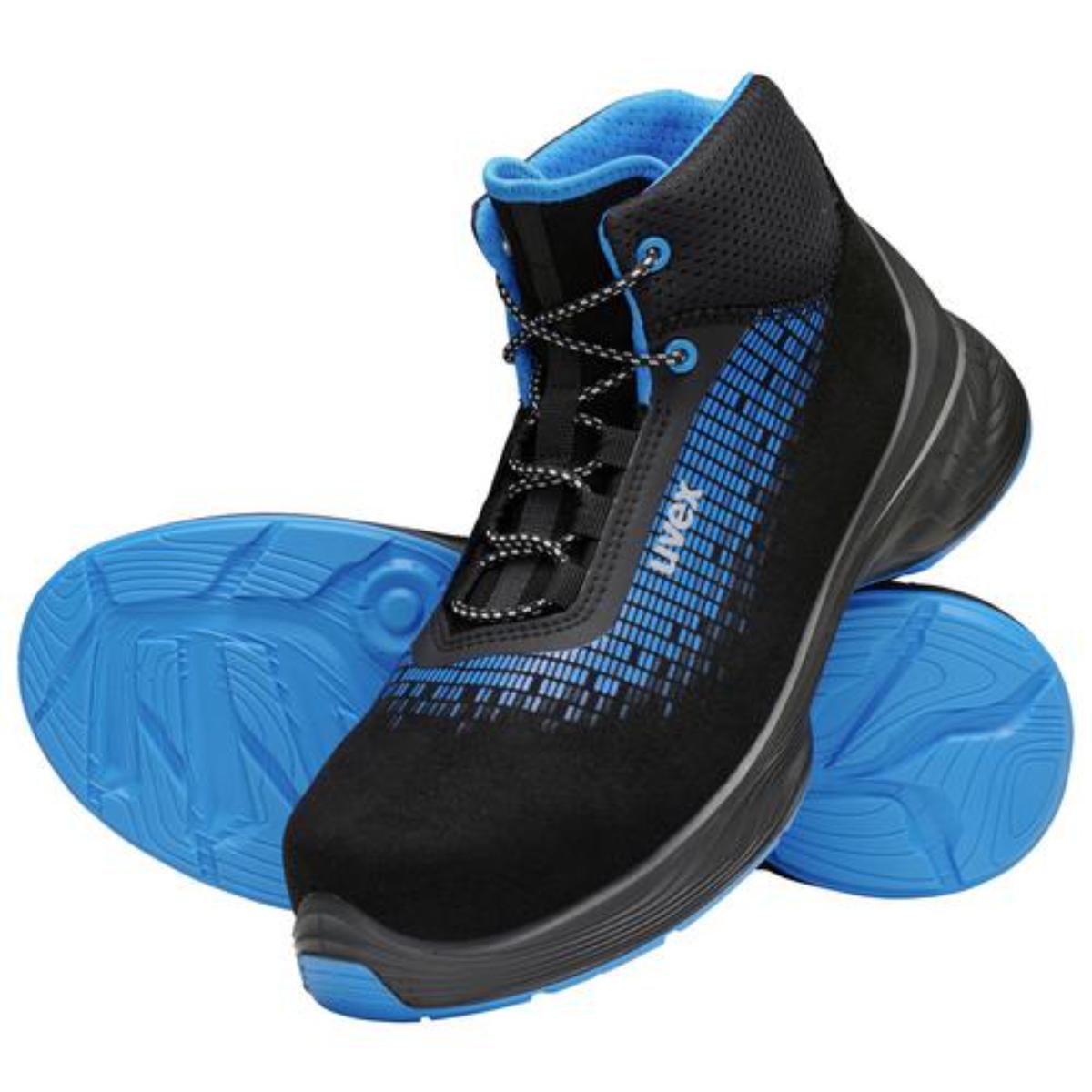 uvex 1 G2 Sicherheitsschuh Stiefel S2, blau/schwarz