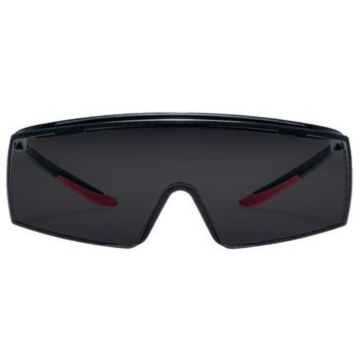 uvex Überbrille super f OTG Infrarotschutz 5,0 schwarz, rot