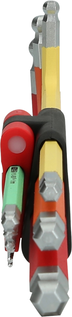 KS Tools Doppel-Kugelkopf-Innensechskant-Winkelstiftschlüssel-Satz, extrem lang, 9-tlg