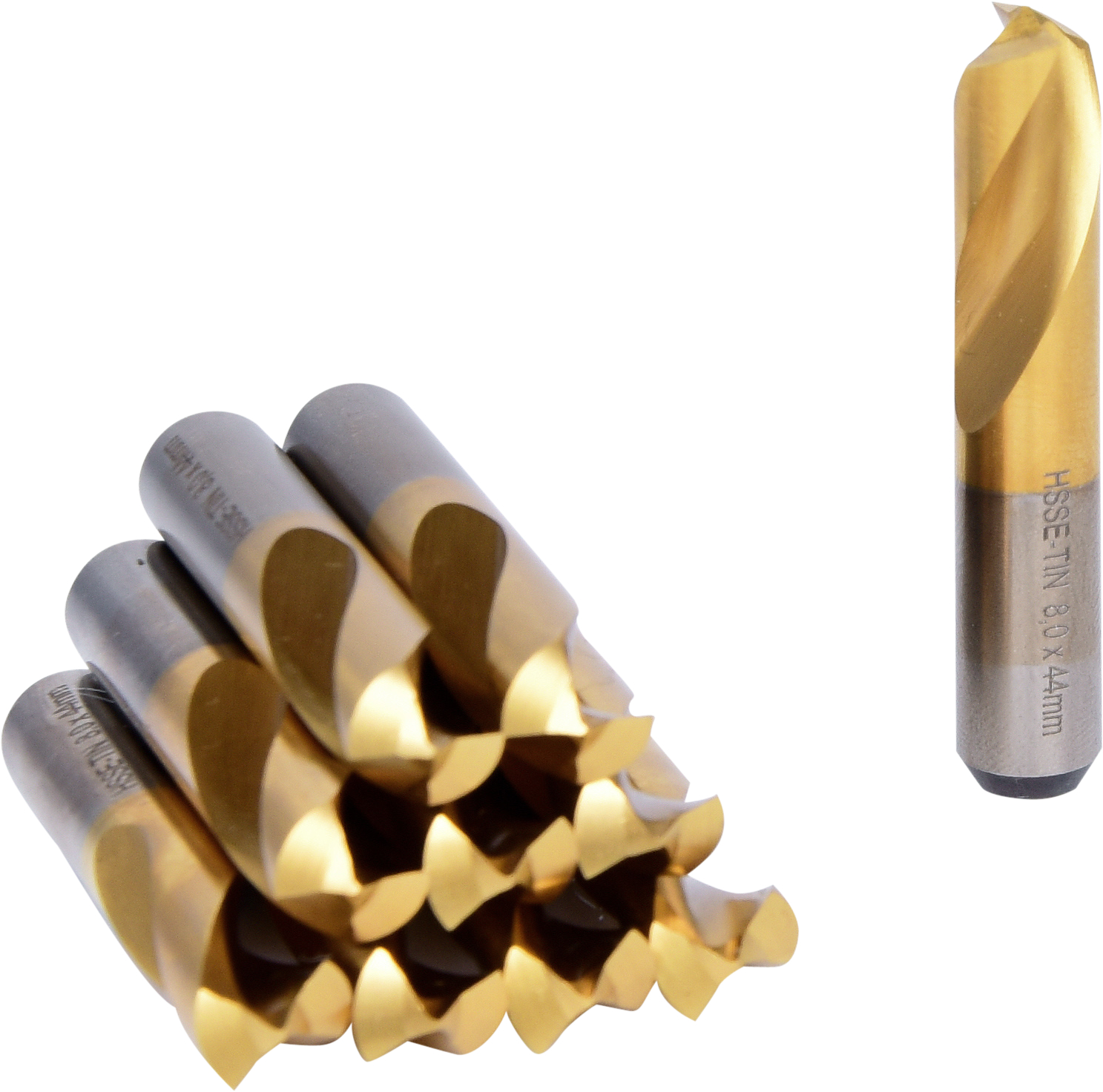 KS Tools HSSE-TiN Schweißpunkt-Bohrer, Ø 8mm, 10er Pack