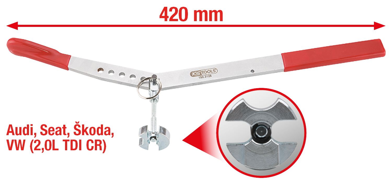 KS Tools Kraftstofffilter-Montagehebel für UFI Kraftstofffilterdeckel