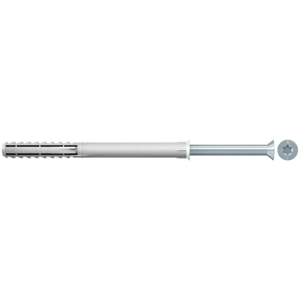 Fischer Langschaftdübel SXS 8x190 T mit Senkkopfschraube