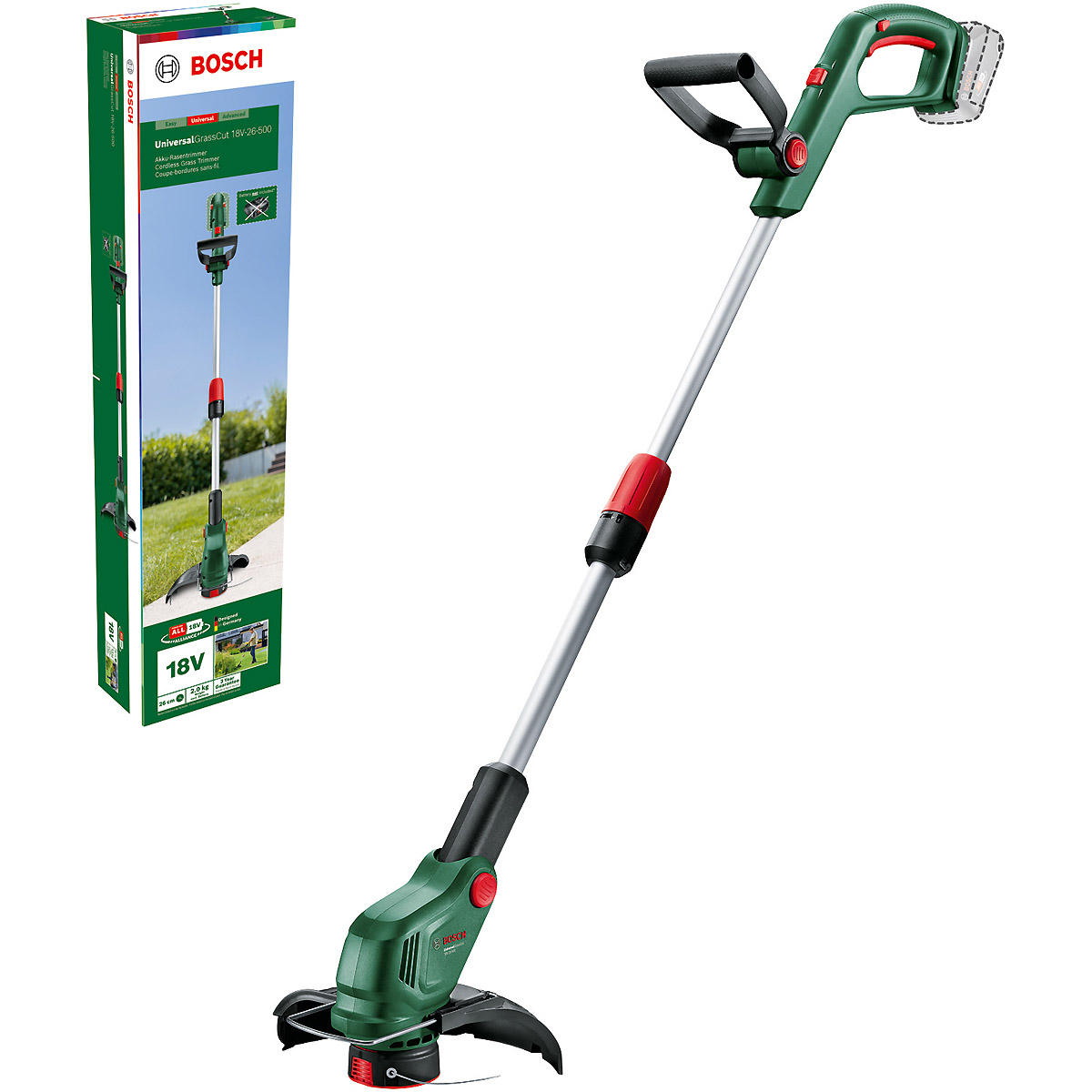 Bosch Akku-Rasentrimmer UniversalGrassCut 18V-26-500, ohne Akku