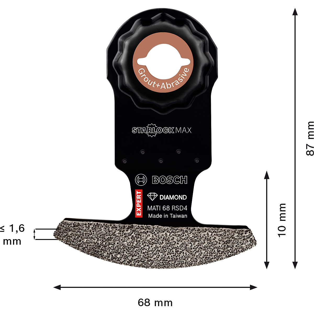 Bosch EXPERT Diamant SemiSegmentsägeblatt MATI68RSD4 1S