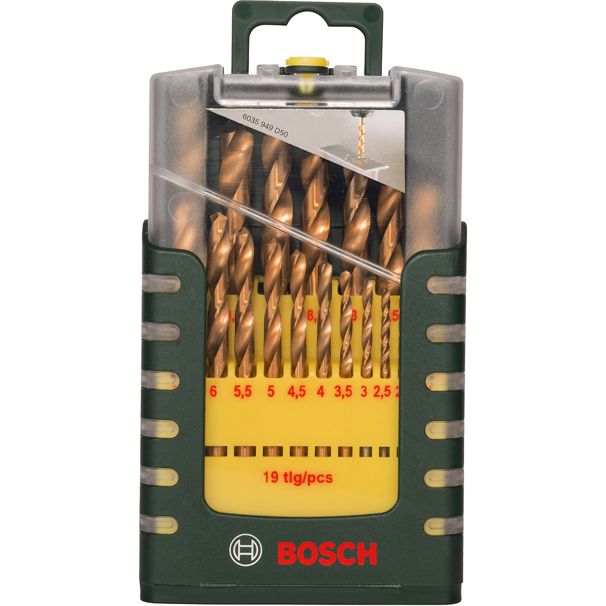 Bosch Metallbohrer-Set HSS-TiN, 19-teilig, 1 -10 mm, Gripbox