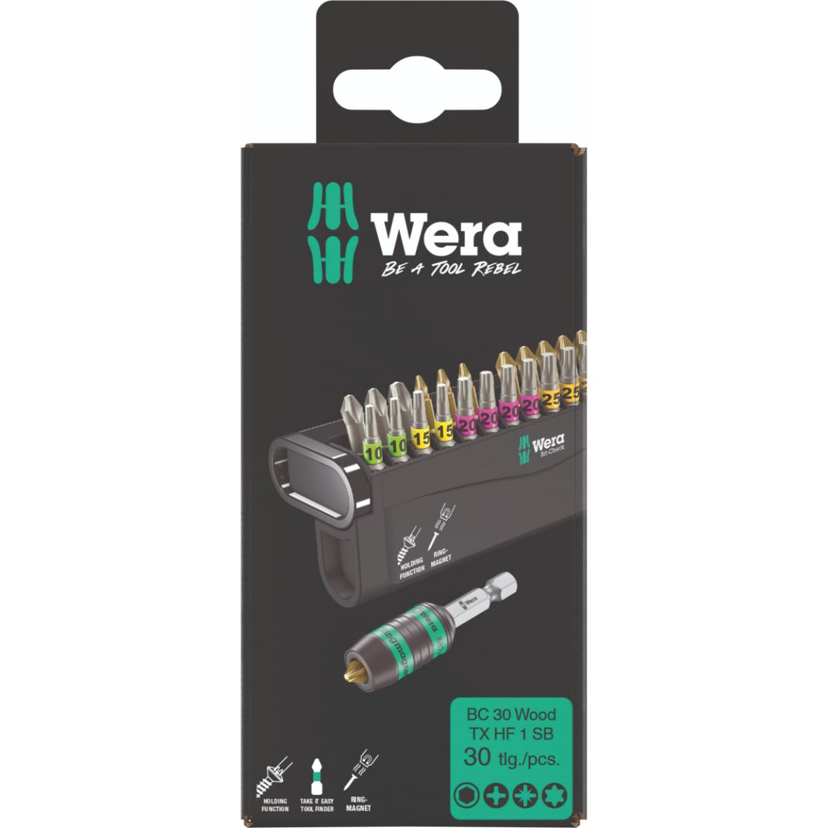 Wera Bit-Check Wood TORX HF 1 SB, 30-teilig