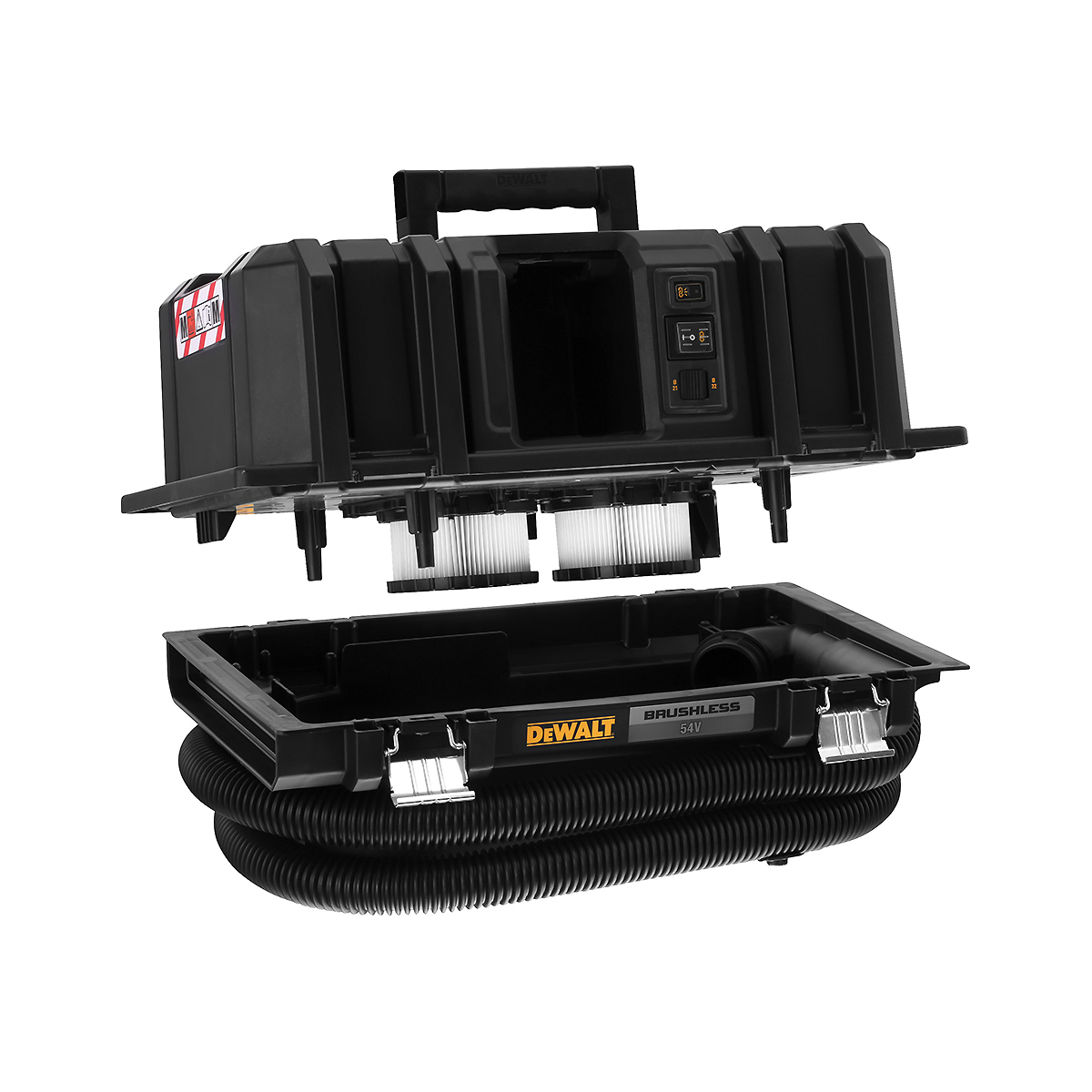 DEWALT Akku-Sauger 54V M-Klasse Basisversion mit Fernbedienung